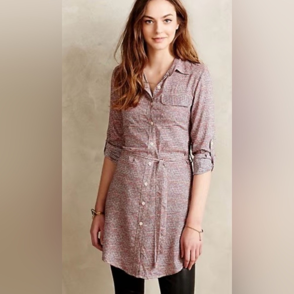 Anthropologie/Women’s NWOT Multicolor Shirt Dress Size S